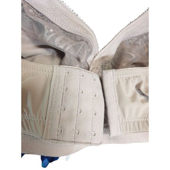 Glamorise Plus 42C Bra Magic Lift Embroidered Full Figure Wireless Bra 42C - Picture 10 of 12